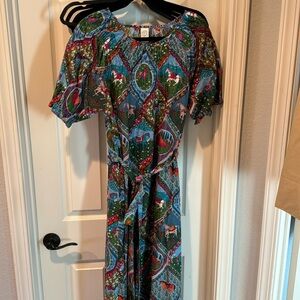 Printfresh high horse pattern dress in Large. Never worn.